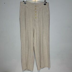 Gentle Fawn Linen Wide Leg Pants Sz